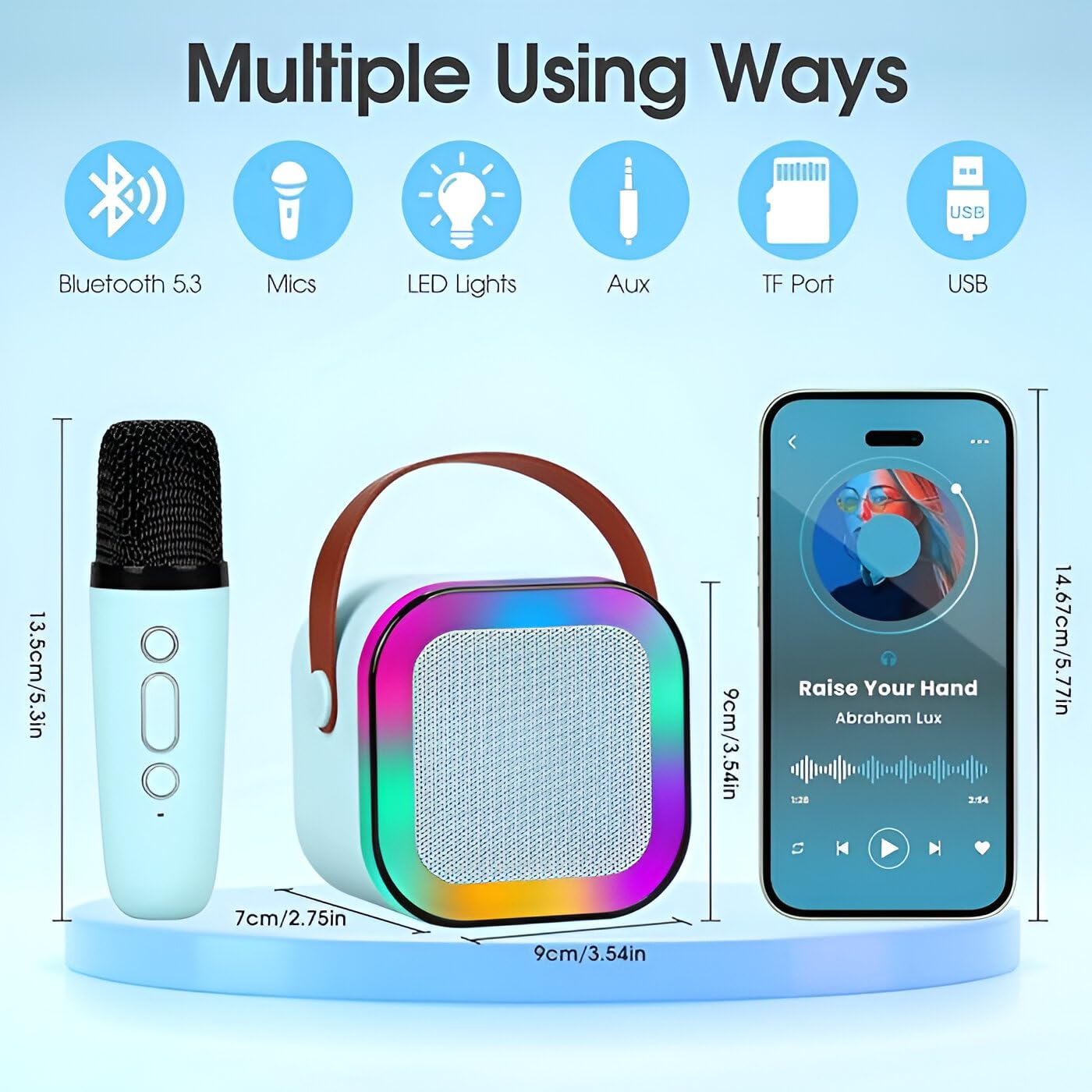 Karaoke Wireless Bluetooth Speaker With Microphone Variant