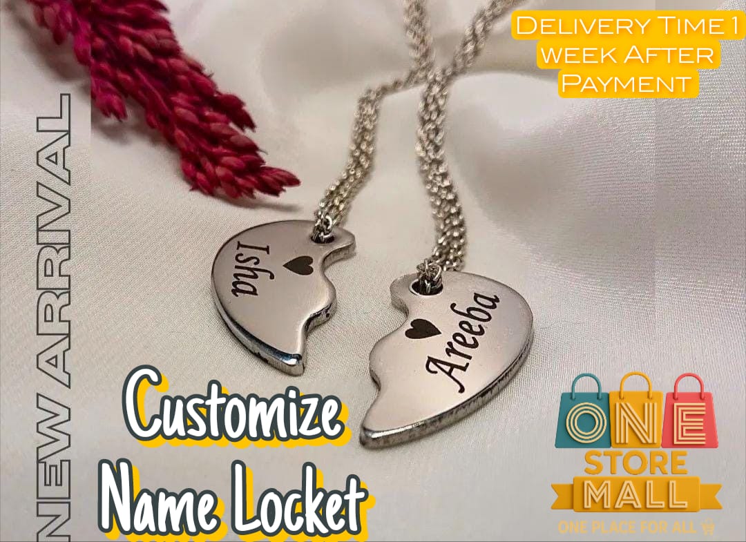 Broken Heart Name Locket Variant